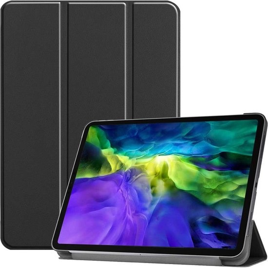 Just in Case Smart Tri-Fold voor iPad Pro 12.9 Zwart - Tablethoes
