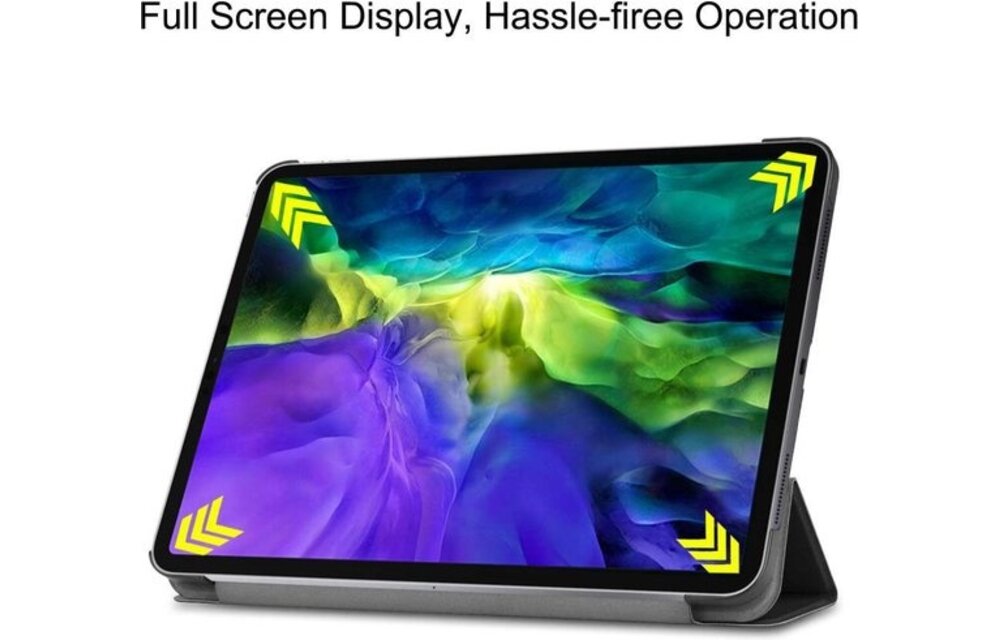 Just in Case Smart Tri-Fold voor iPad Pro 12.9 Zwart - Tablethoes