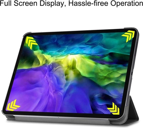Just in Case Smart Tri-Fold voor iPad Pro 12.9 Zwart - Tablethoes