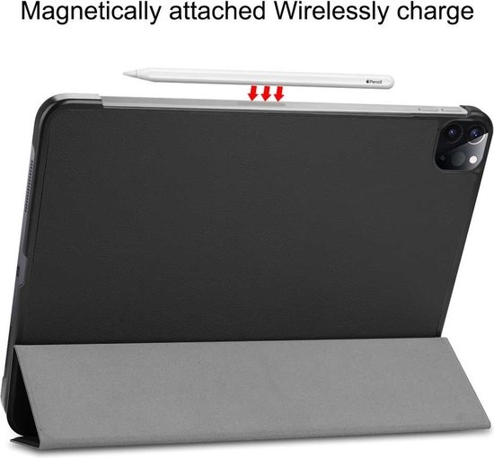 Just in Case Smart Tri-Fold voor iPad Pro 12.9 Zwart - Tablethoes