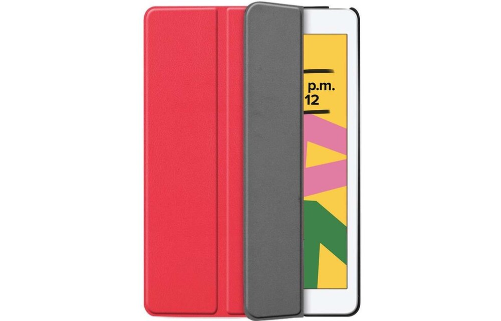 Just in Case Smart Tri-Fold Case - Apple iPad 10.2 - Rood - Tablethoes