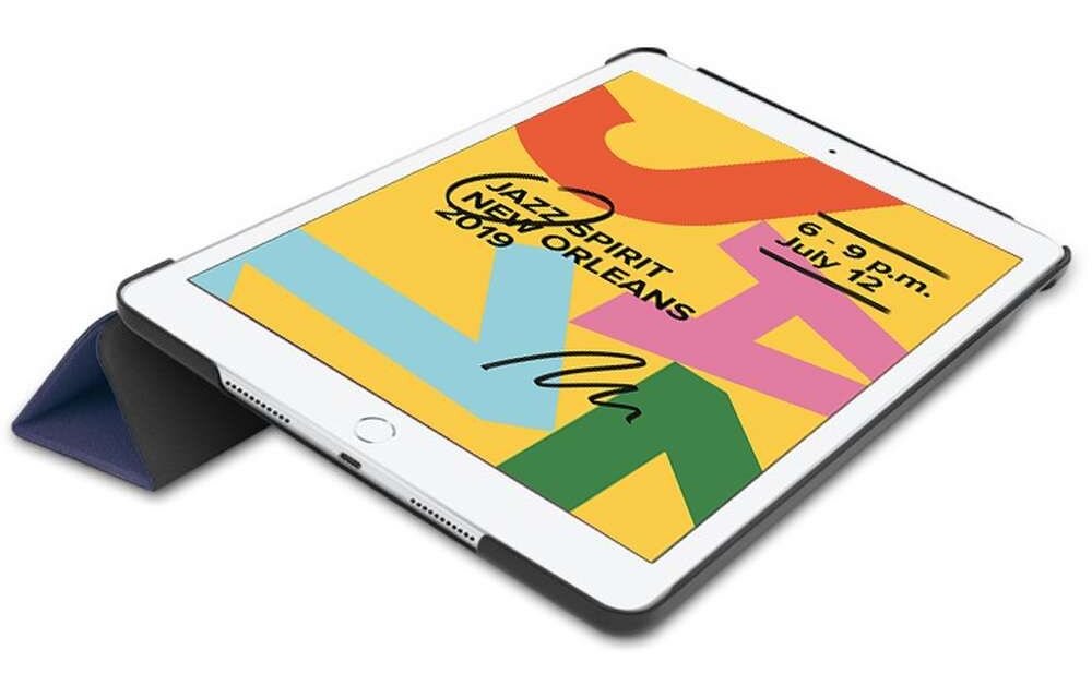 Just in Case Smart Tri-Fold Case - Apple iPad 10.2 - Blauw - Tablethoes