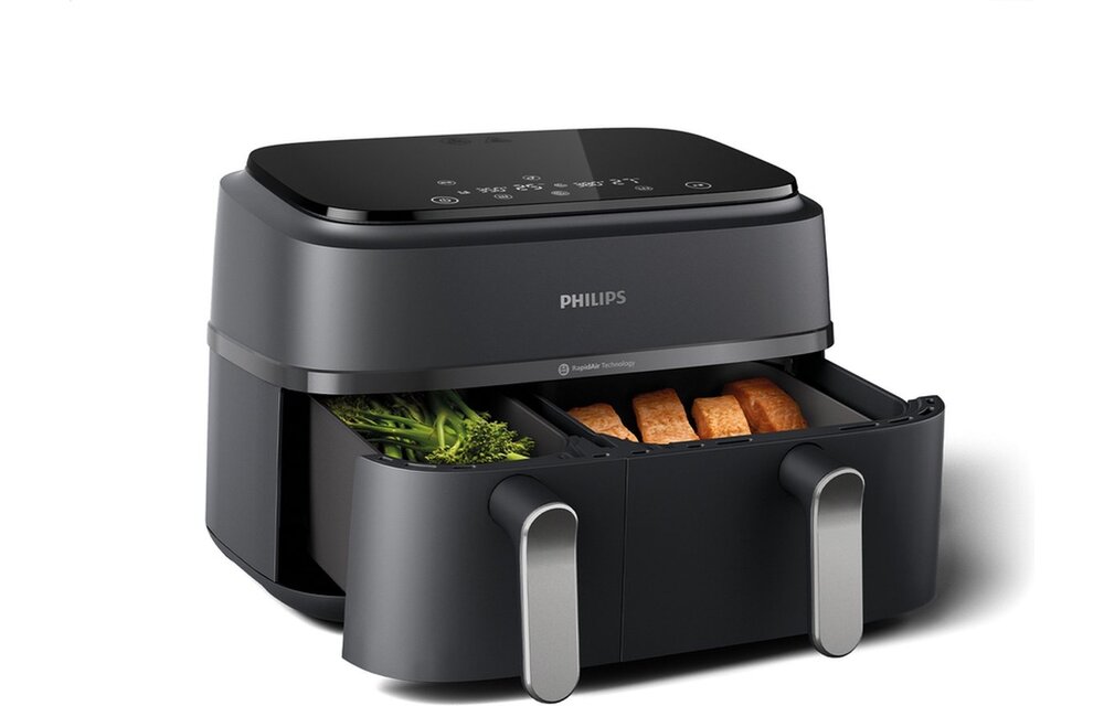 Philips Airfryer 3000 Series Dual Basket NA352/00 - Hetelucht friteuse