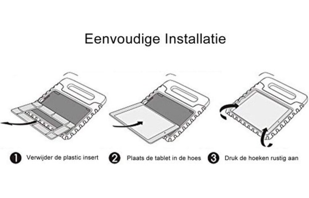 Just In Case Kids Case Cassic - Apple iPad 10.2 - Groen - Tablethoes