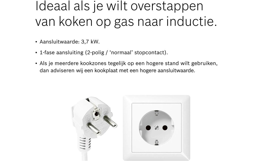 Bosch PUG61RAA5D Serie 2 - Inductiekookplaat