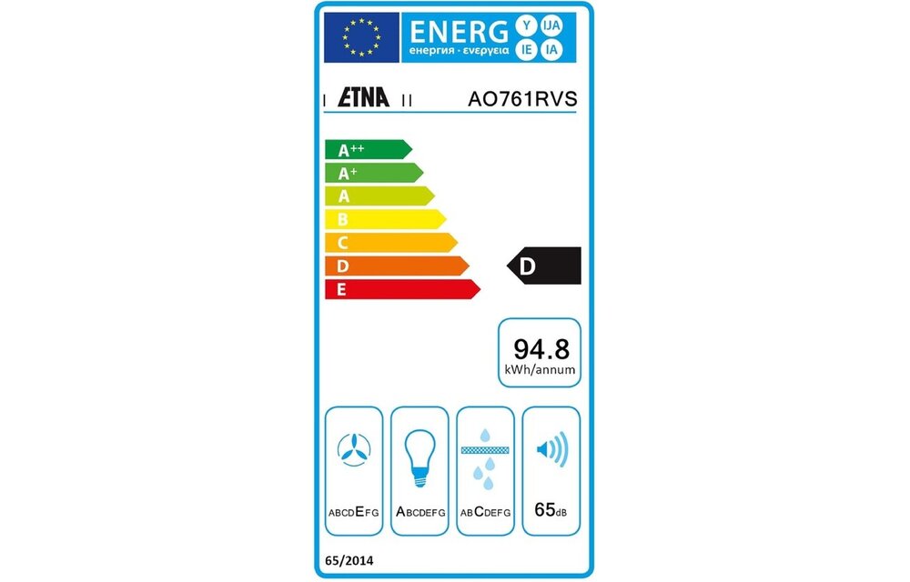 ETNA AO761WIT - Onderbouw afzuigkap