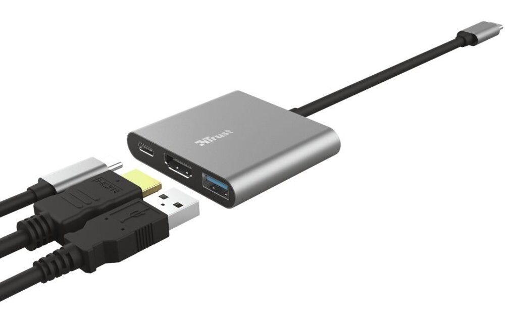 Trust Dalyx 3-in-1 USB-C-adapter - Adapter
