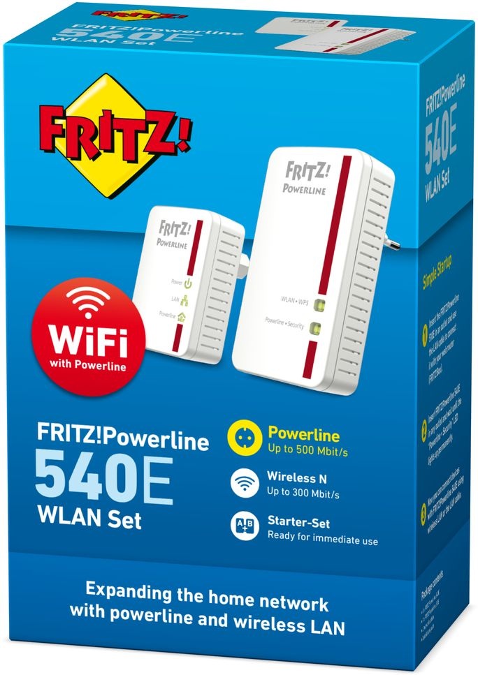 AVM FRITZ!Powerline 540E WLAN Set - Powerline adapter