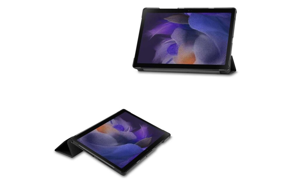 Just in Case Smart Tri-Fold Case - Samsung Galaxy Tab A8 - Zwart - Tablethoes
