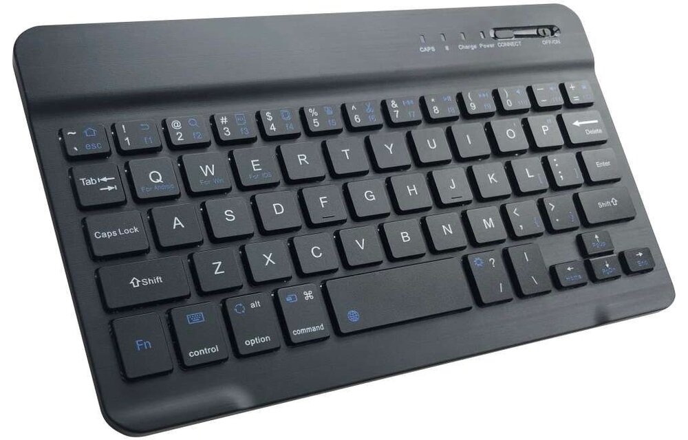 Just in Case Vintage Bluetooth Keyboard Cover - Apple iPad 10.2 - Zwart - Tablethoes