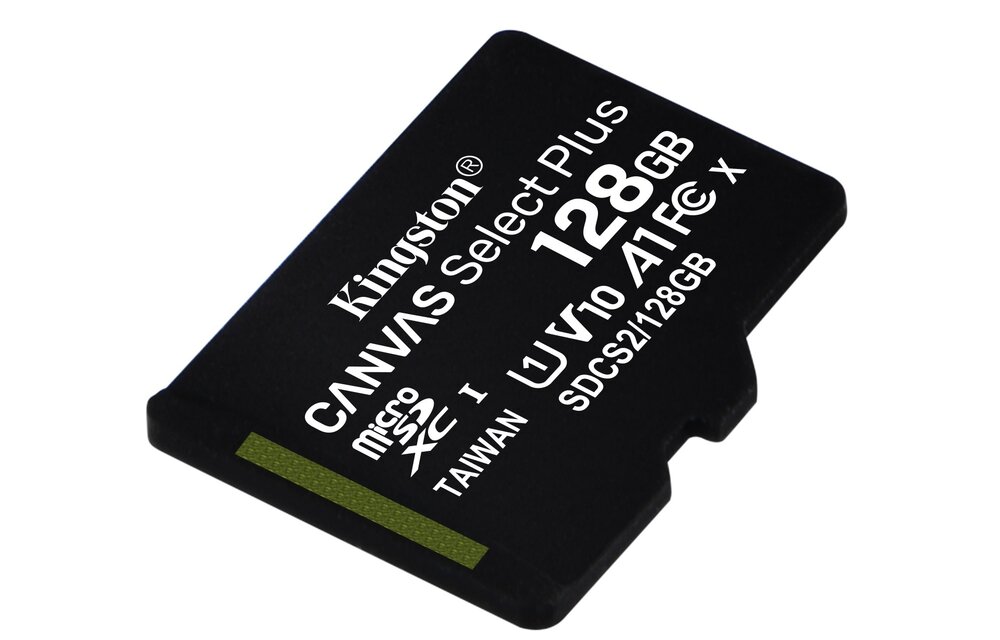 Kingston Canvas Select Plus 128GB Micro SDXC geheugenkaart - Micro SD kaart