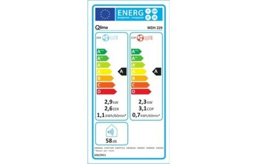 Qlima WDH229 Monoblock - Monoblock airco