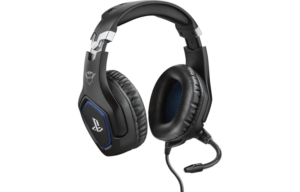 Trust Forze PS4 GXT 488 Zwart/Blauw - Gaming headset
