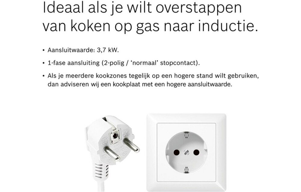 Bosch PUE611BB5D Serie 4 - Inductiekookplaat