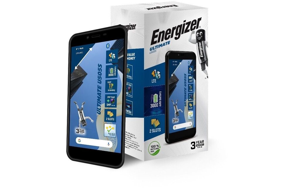 Energizer U505S 4G 16GB Zwart - Mobiele telefoon