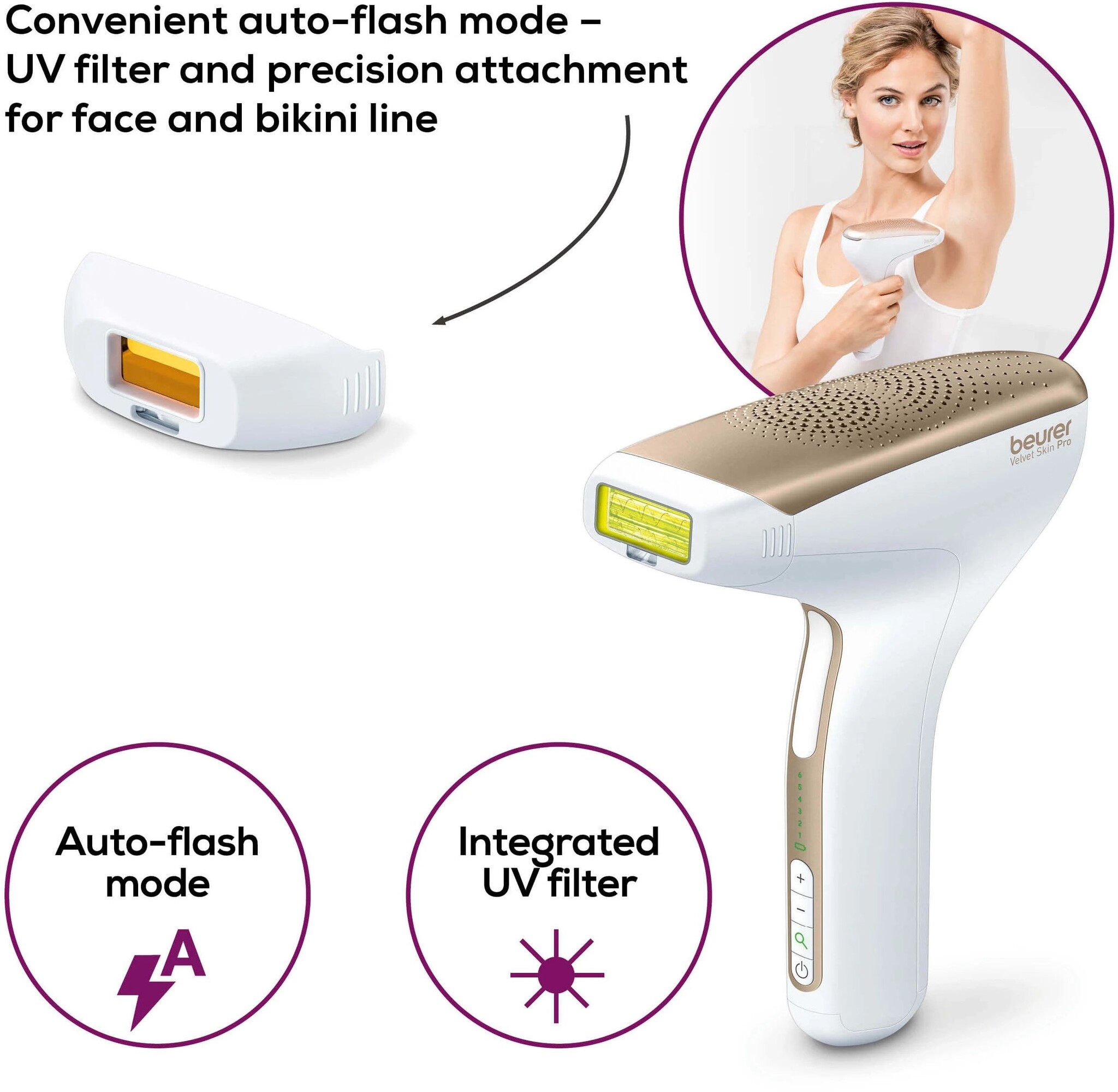 Beurer IPL VelvetSkinPro 8500 - Lichtontharingsapparaat