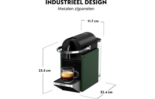 Krups Nespresso Pixie XN3063 Groen - Koffiemachine