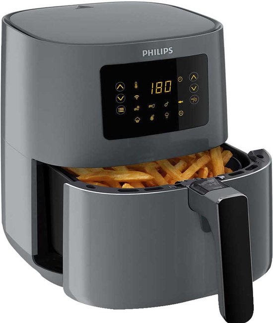 Philips Airfryer Connected HD9255/60 Grijs - Hetelucht friteuse