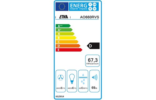 ETNA AO660RVS - Onderbouw afzuigkap