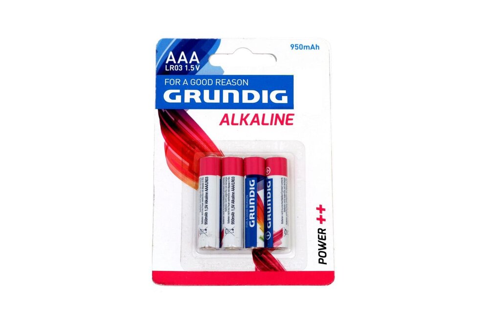 Grundig Alkaline Batterij AAA 4-pack