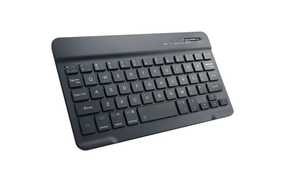 Just in Case Vintage Bluetooth Keyboard Cover - Samsung Galaxy Tab A8 - Blauw - Tablethoes