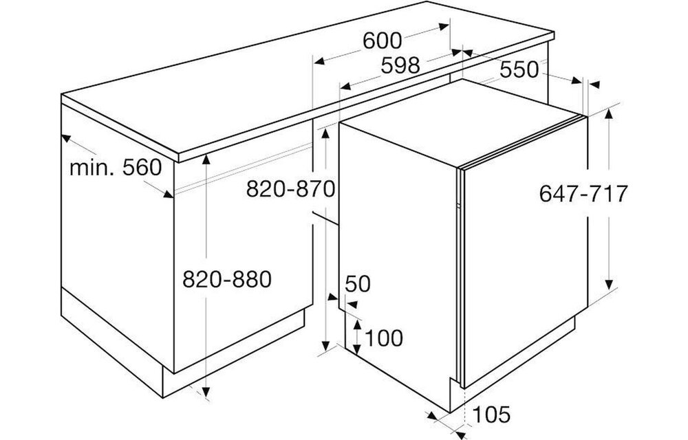 ETNA VW339M - Inbouw vaatwasser