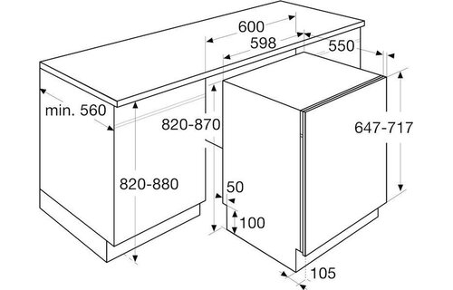 ETNA VW339M - Inbouw vaatwasser