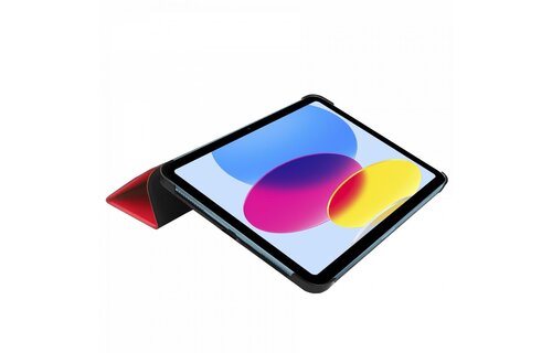 Just in Case Smart Tri-Fold Case - Apple iPad 2022 - Rood - Tablethoes