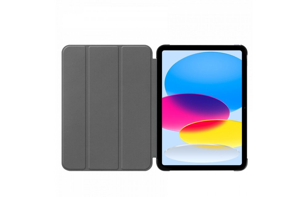 Just in Case  Smart Tri-Fold Case - Apple iPad 2022 - Grijs - Tablethoes