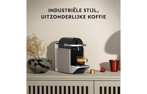 Krups Nespresso Pixie XN306T Titanium - Koffiemachine