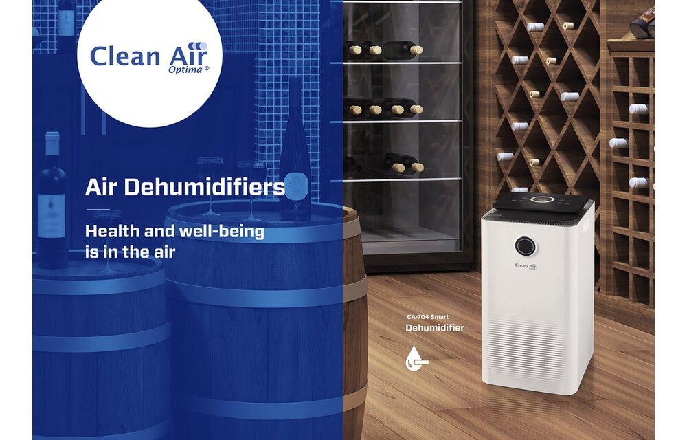 Clean Air Optima CA-704 Smart Wit/zwart - Luchtontvochtiger