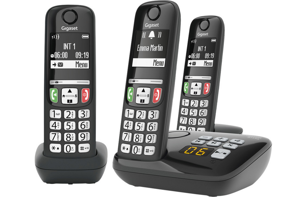 Gigaset A735A Trio Zwart - Dect telefoon
