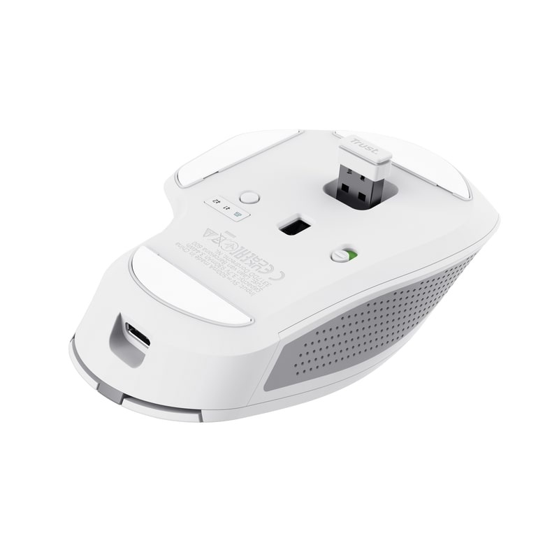 Trust 24935 Ozaa+ Multi-Connect Wit - Muis