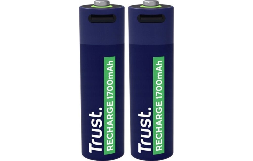 Trust USB-C oplaadbare AA-batterijen