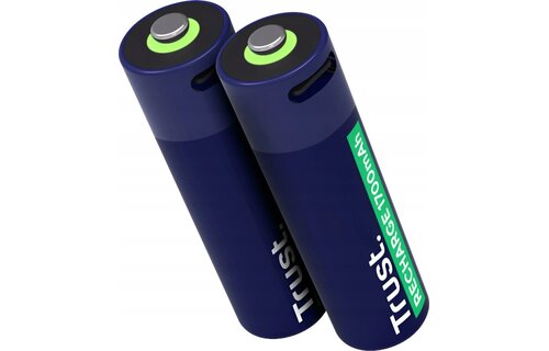 Trust USB-C oplaadbare AA-batterijen
