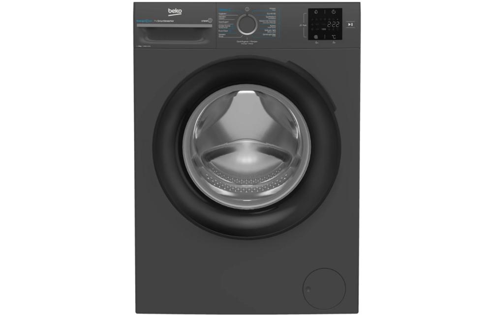Beko BM3WFT3841A EnergySpin Antraciet - Wasmachine