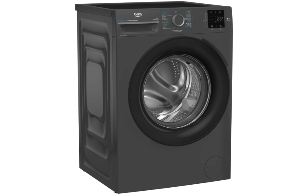 Beko BM3WFT3841A EnergySpin Antraciet - Wasmachine