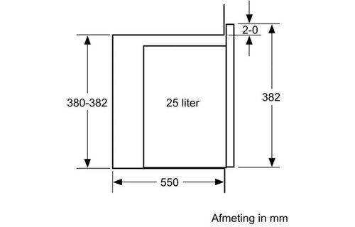 Bosch BFL554MS0 - Inbouw magnetron