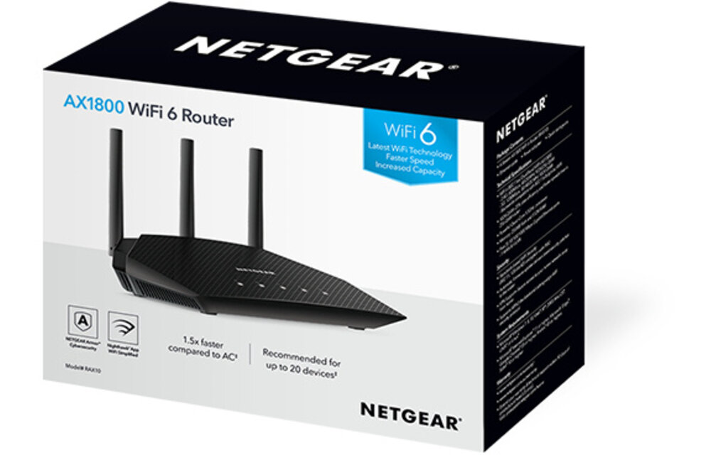 Netgear RAX10 WiFi 6 - Router