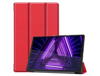 Just in Case Smart Tri-Fold Case - Lenovo M10HD - Rood - Tablethoes