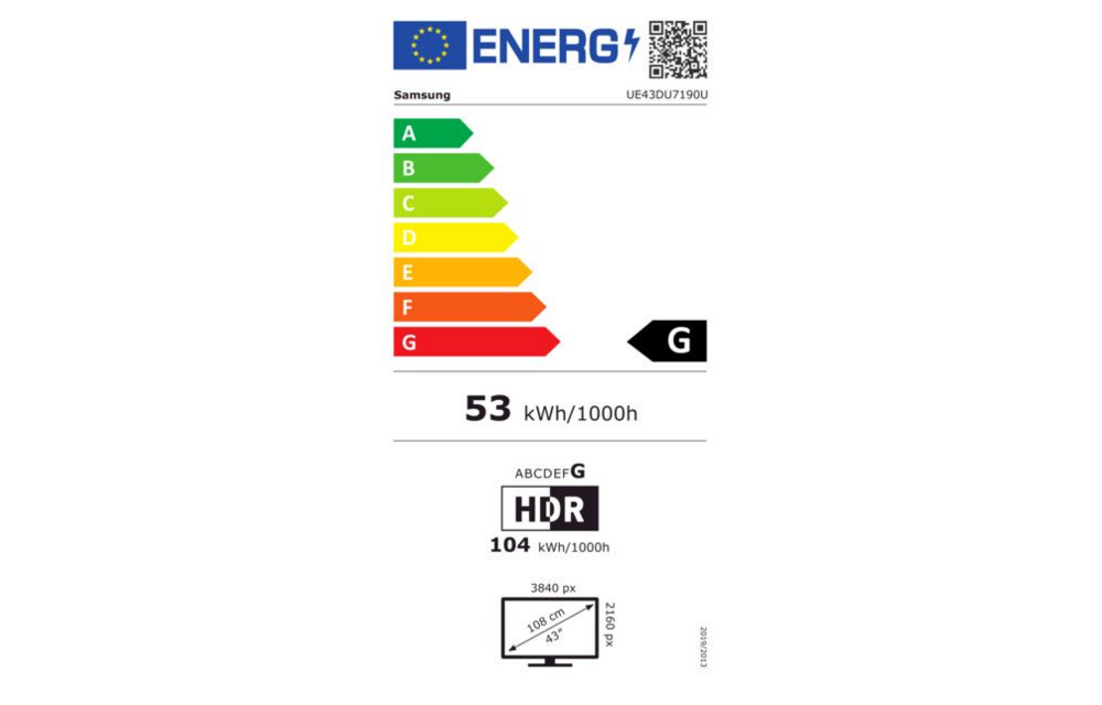 Samsung Crystal UHD 43DU7190 (2024) - LED TV