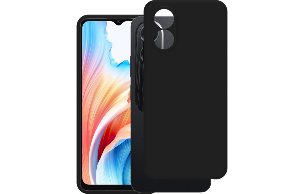 Just in Case Soft TPU Back Cover voor Oppo A18/A38 Zwart - Telefoonhoesje