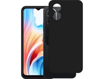 Just in Case Soft TPU Back Cover voor Oppo A18/A38 Zwart - Telefoonhoesje