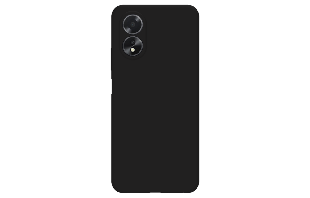 Just in Case Soft TPU Back Cover voor Oppo A18/A38 Zwart - Telefoonhoesje