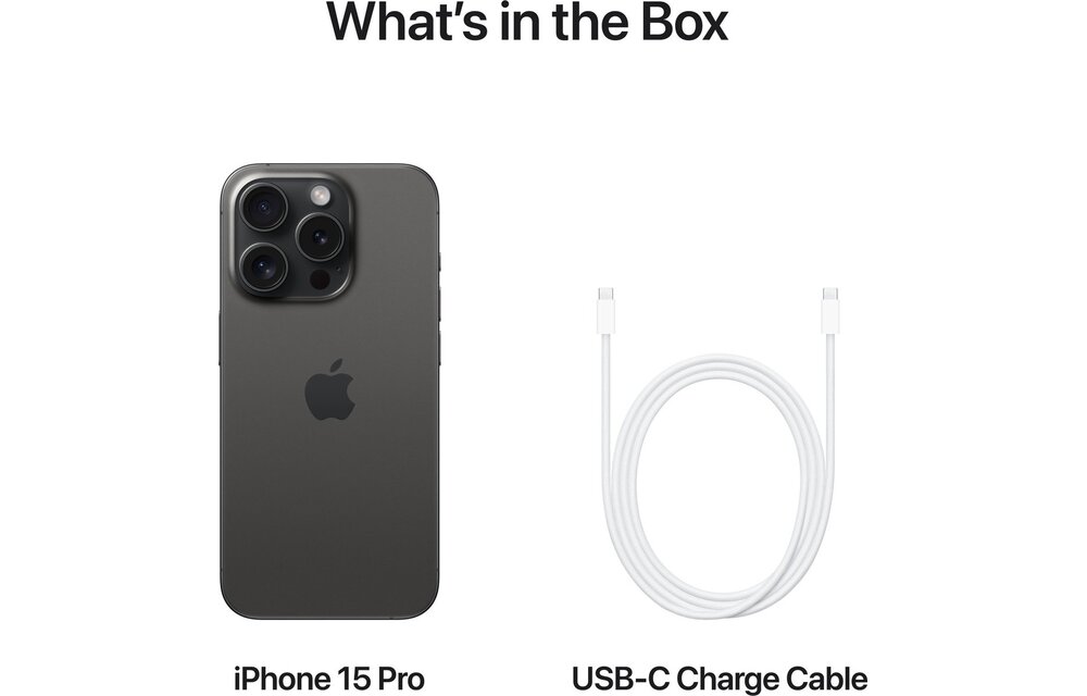 Apple iPhone 15 Pro 256GB Zwart Titanium - Mobiele telefoon