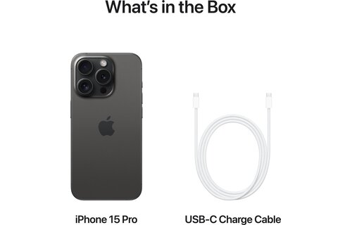 Apple iPhone 15 Pro 256GB Zwart Titanium - Mobiele telefoon