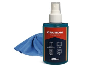 Grundig Schermreinigingsspray 200ml + Microvezeldoek