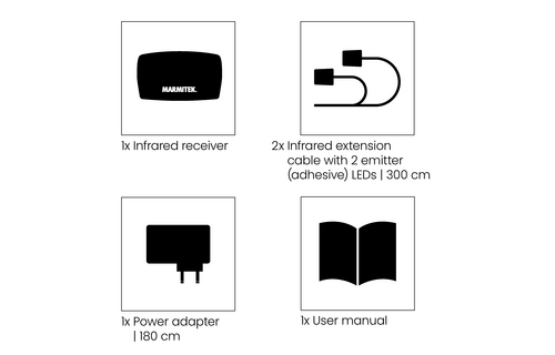 Marmitek Invisible Control Black 4 Infrarood verlenger