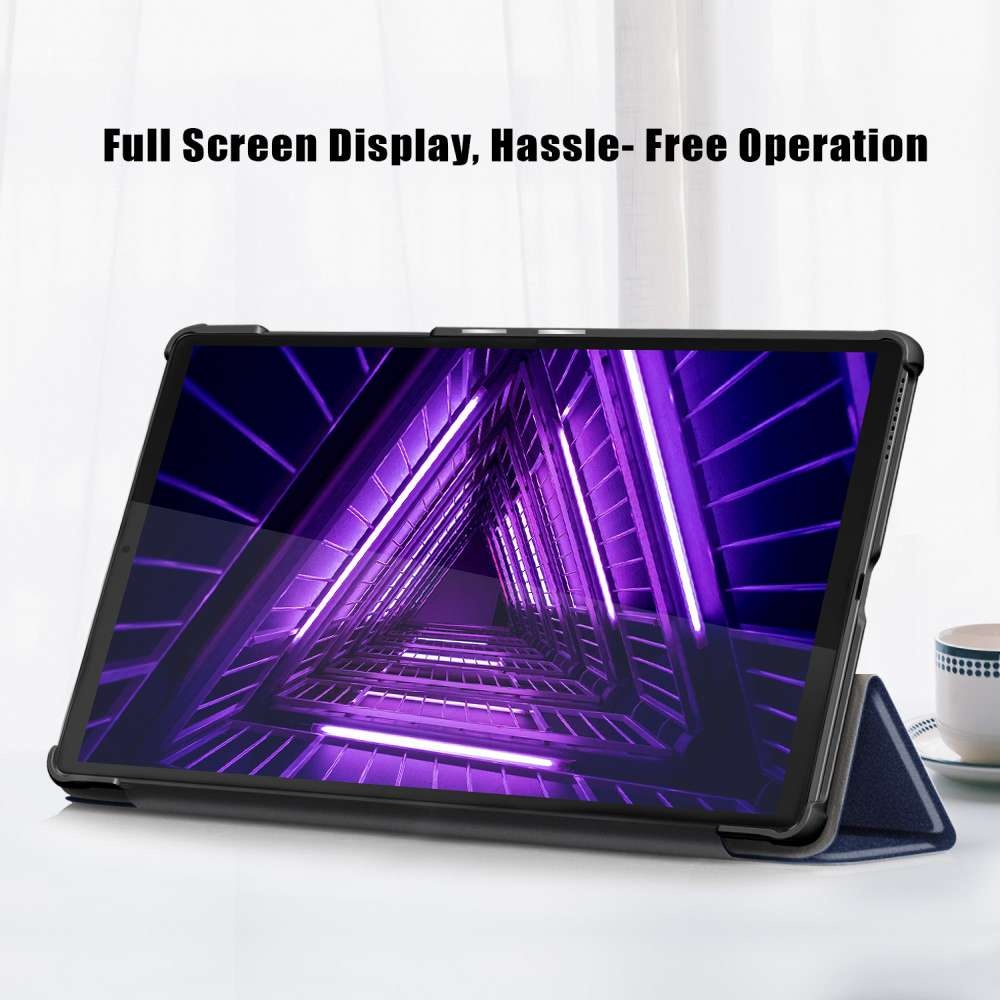Just in Case Smart Tri-Fold Case - Lenovo M10HD - Blauw - Tablethoes