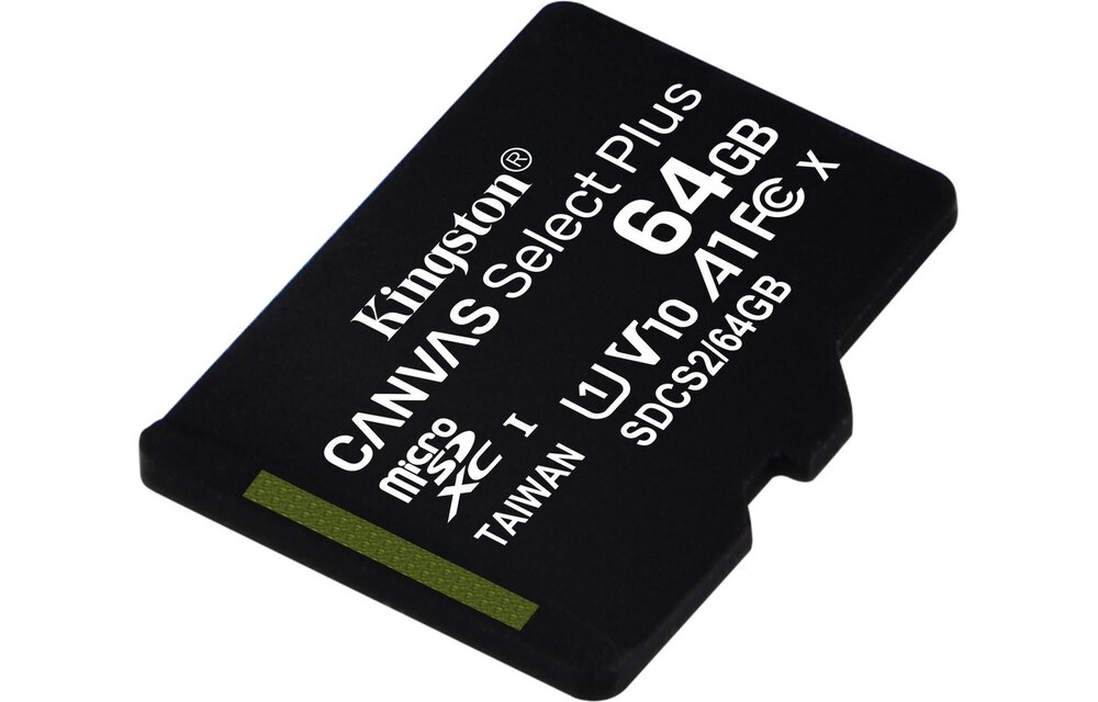 Kingston Canvas Select Plus microSDXC 64GB - Micro SD kaart